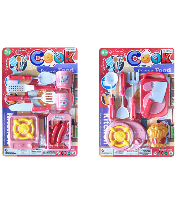 KITCHEN PLAY SET 2 TYPES - KITCHENS, SERVICES AND FOOD