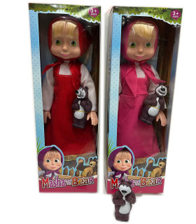 LARGE MASH DOLL WITH BEAR 42 CM - DOLLS AND MERMAIDS