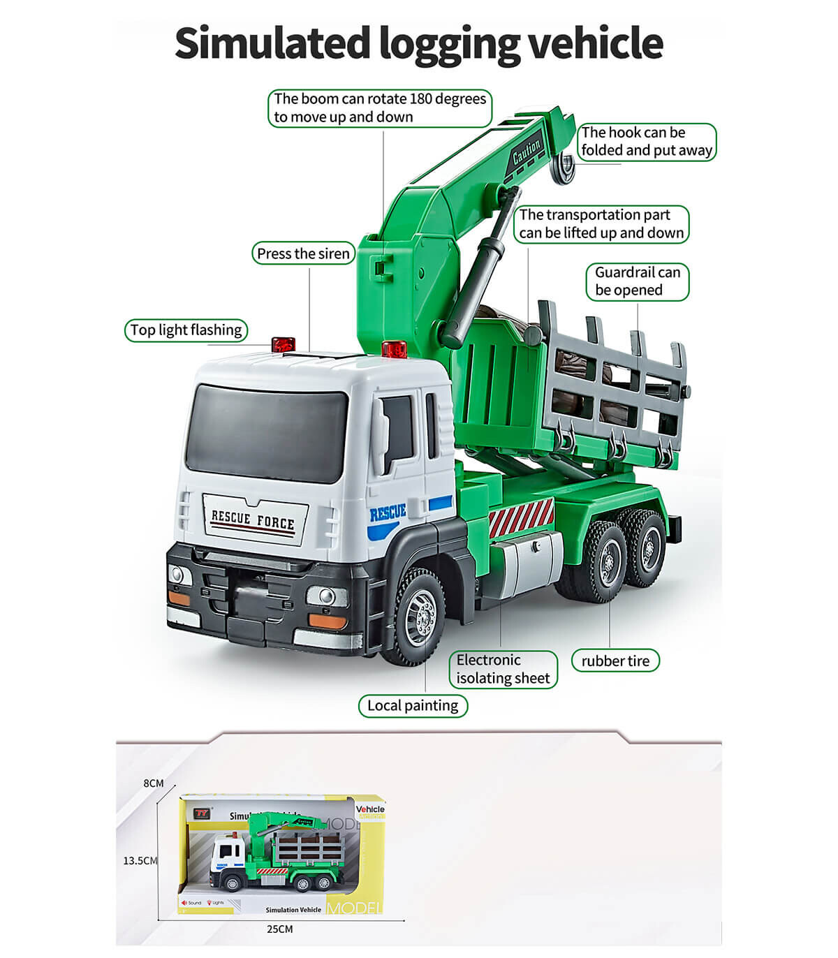 TRUCK WITH FAUCET, SOUND AND LIGHT - Agricultural, construction machinery and military equipments