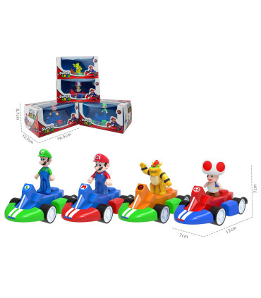 KART CAR WITH MARIO FIGURE 4 TYPES - Cars and jeeps