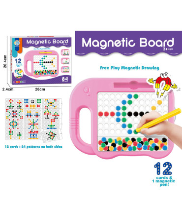 MOSAIC WITH 84 MAGNETIC PINS - PUZZLES AND CUBES