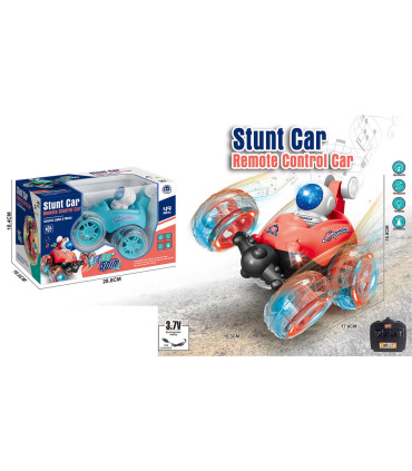 CRAZY CAR RADIO CONTROL WITH ROBOT AND BATTERY - Radio control with rechargeable battery