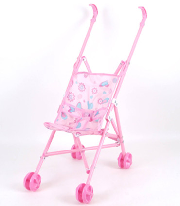 SMALL PLASTIC DOLL TROLLEY - TROLLEYS AND BEDS FOR DOLLS