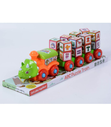 DINO LOCOMOTIVE WITH LATIN CUBES - TRAINS AND BUSES