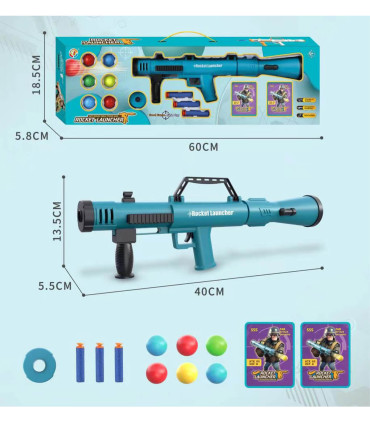 BLUE PUMP WITH BALLS AND ARROWS - MACHINES AND RIFLES