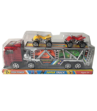 BUS WITH 2 BUGGIES AND 2 CARS - Trucks and cargo