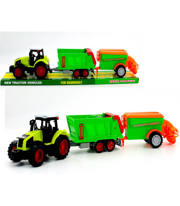 TRACTOR WITH TRAILER AND PULLER 58 CM - Agricultural, construction machinery and military equipments
