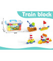 CONSTRUCTOR IN TRANSPARENT SUITCASE 65 PIECES 2 COLORS