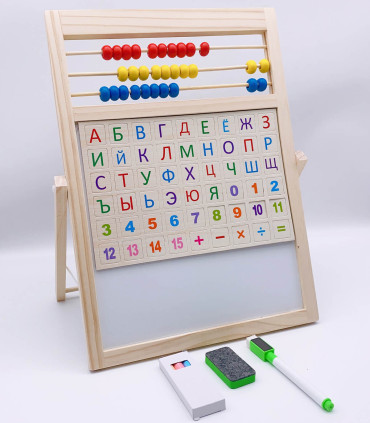 WOODEN MAGNETIC BOARD WITH Broom AND BULGARIAN LETTERS - Phones, tablets and laptops