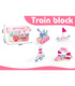 CONSTRUCTOR IN TRANSPARENT SUITCASE 65 PIECES 2 COLORS - BUILDING BLOCKS, SORTERS AND RINGS