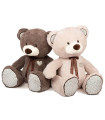 TEDDY BEAR WITH RIBBON 2 COLORS 50 CM