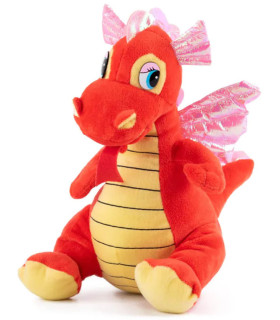 PLUSH ORANGE DRAGON 30 CM - Medium