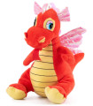 PLUSH ORANGE DRAGON 30 CM