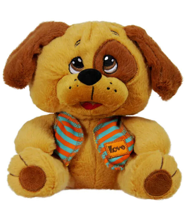 PLUSH PUPPY WITH VEST 22 CM - Small