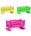 SMALL ASSEMBLABLE DOLL BED 34 CM 3 COLORS