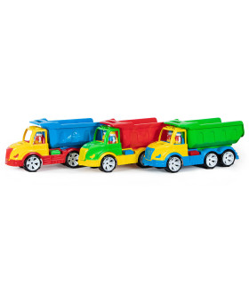 COLORED DUMP TRUCK 5 COLORS 54 CM - Agricultural, construction machinery and military equipments