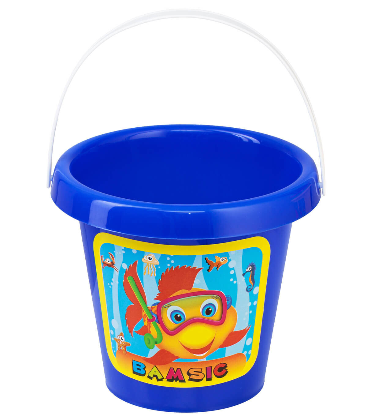 SAND BUCKET WITH PATCHES 5 COLORS - FOR SAND