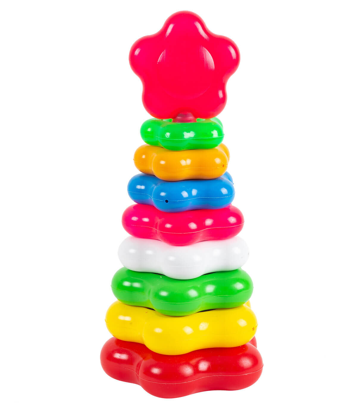 PYRAMID WITH A STAR 30 CM - BUILDING BLOCKS, SORTERS AND RINGS