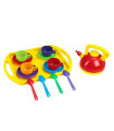 TEA SERVING SET WITH KETTLE AND CUPS