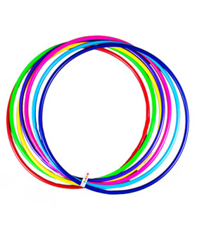 HOOP SOLID COLOR 76 CM 6 COLORS - RODS, ROPES AND HOOPS