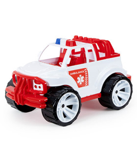 LARGE JEEP AMBULANCE CAR 40 CM - Police cars, fire trucks and ambulances