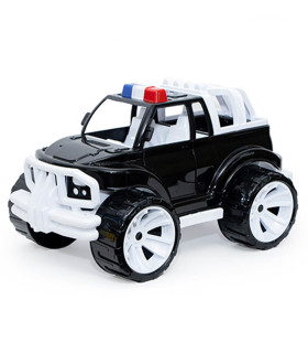 LARGE POLICE JEEP CAR BLACK BODY 4 COLORS 40 CM - Police cars, fire trucks and ambulances