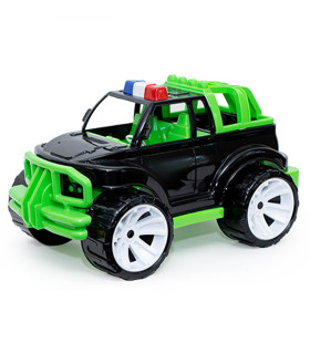 LARGE POLICE JEEP CAR BLACK BODY 4 COLORS 40 CM - Police cars, fire trucks and ambulances