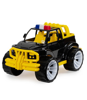 LARGE POLICE JEEP CAR BLACK BODY 4 COLORS 40 CM - Police cars, fire trucks and ambulances