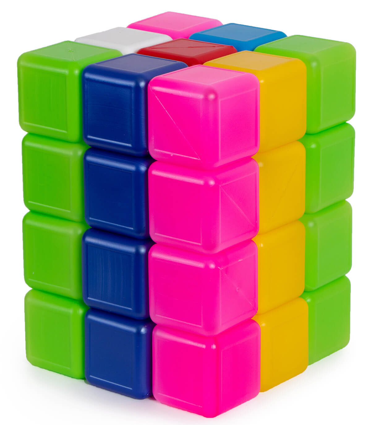 CHILDREN'S PLASTIC CUBES 36 PCS. IN A NET CITY - ALL PRODUCTS