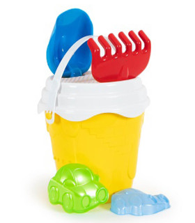 LARGE SAND BUCKET 6 PIECES 5 COLORS - FOR SAND