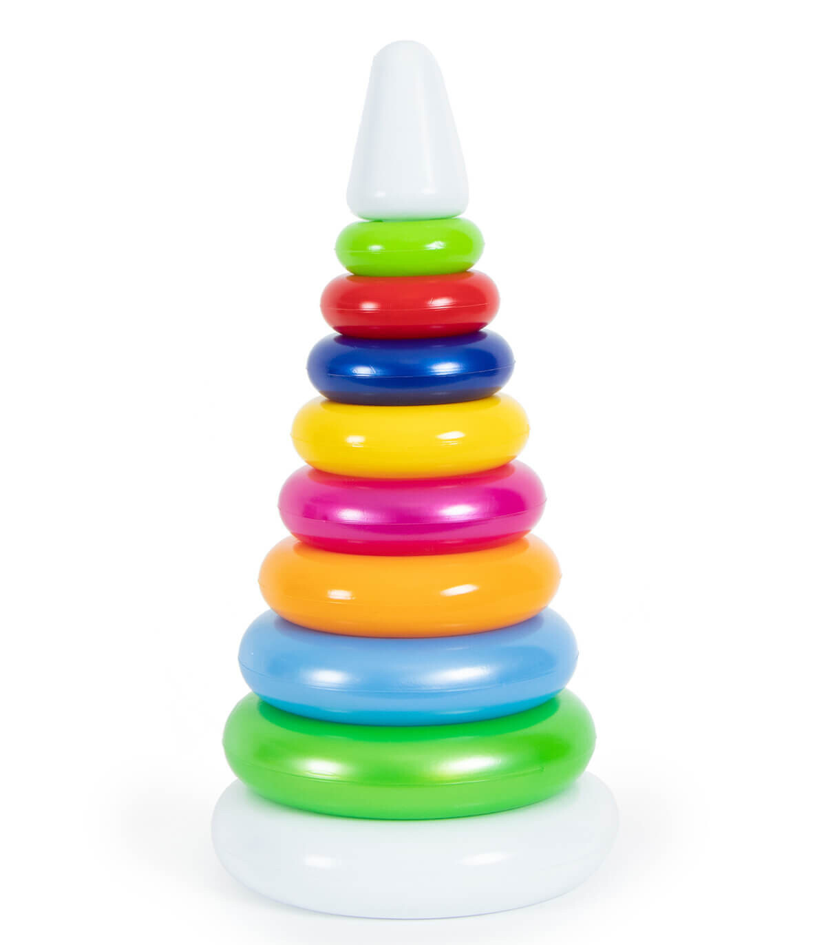 BIG PYRAMID 10 PIECES 37 CM - CUBES, SORTERS AND RINGS