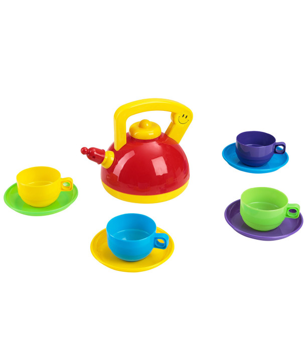TEA SERVING SET KETTLE WITH 4 CUPS - KITCHENS, SERVICES AND FOOD