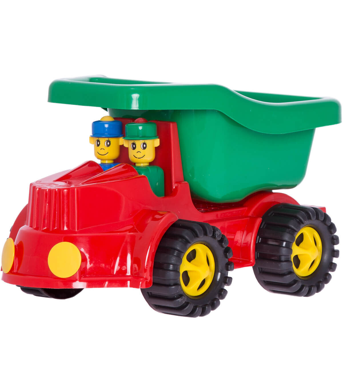 DUMP TRUCK WITH PASSENGERS 36 CM 2 COLORS - Agricultural, construction machinery and military equipments