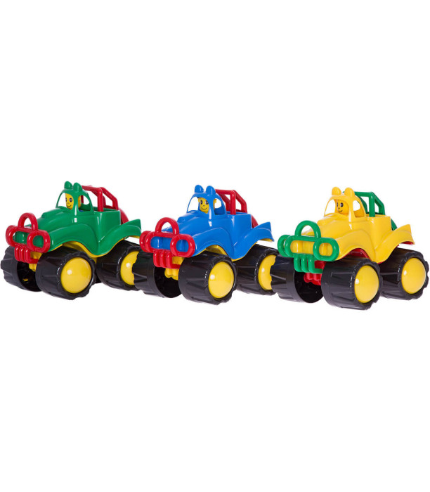 JEEP MONSTER WITH DRIVER 22 CM 3 COLORS - Cars and jeeps