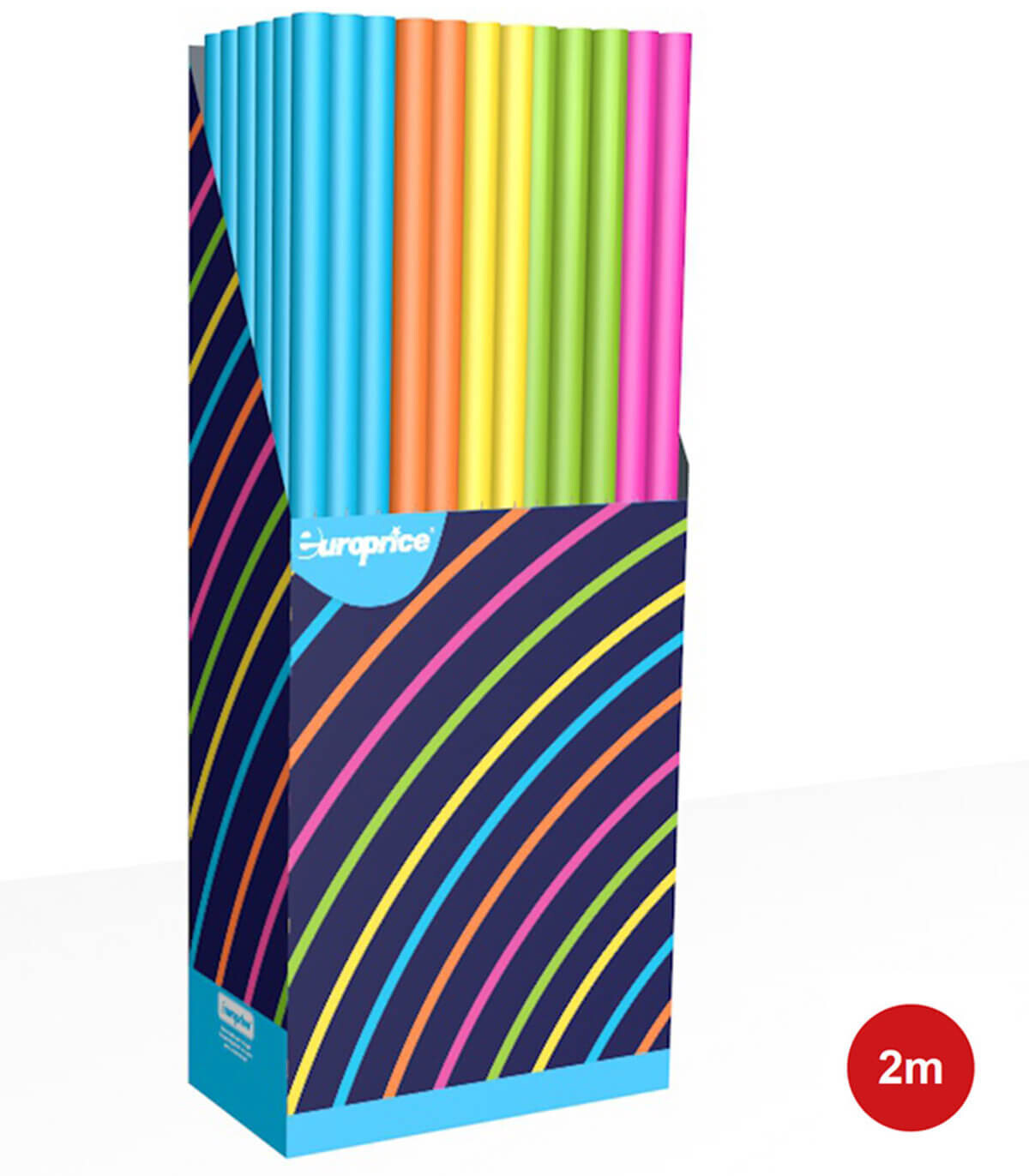 PACKAGING PAPER NEON 70 X 200 5 VARIETIES - PACKAGING AND BATTERIES