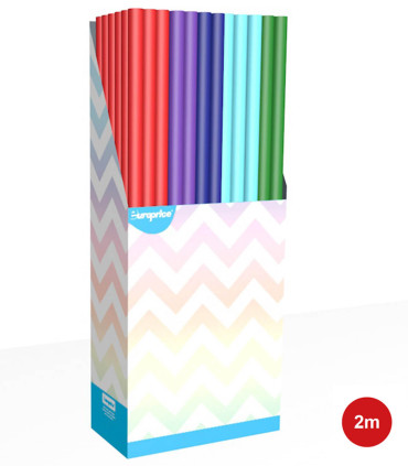 PACKAGING PAPER PLAIN 70 X 200 5 VARIETIES - PACKAGING AND BATTERIES
