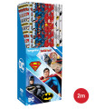 WRAPPING PAPER DC SUPER HEROES 70 X 200 4 VARIETIES