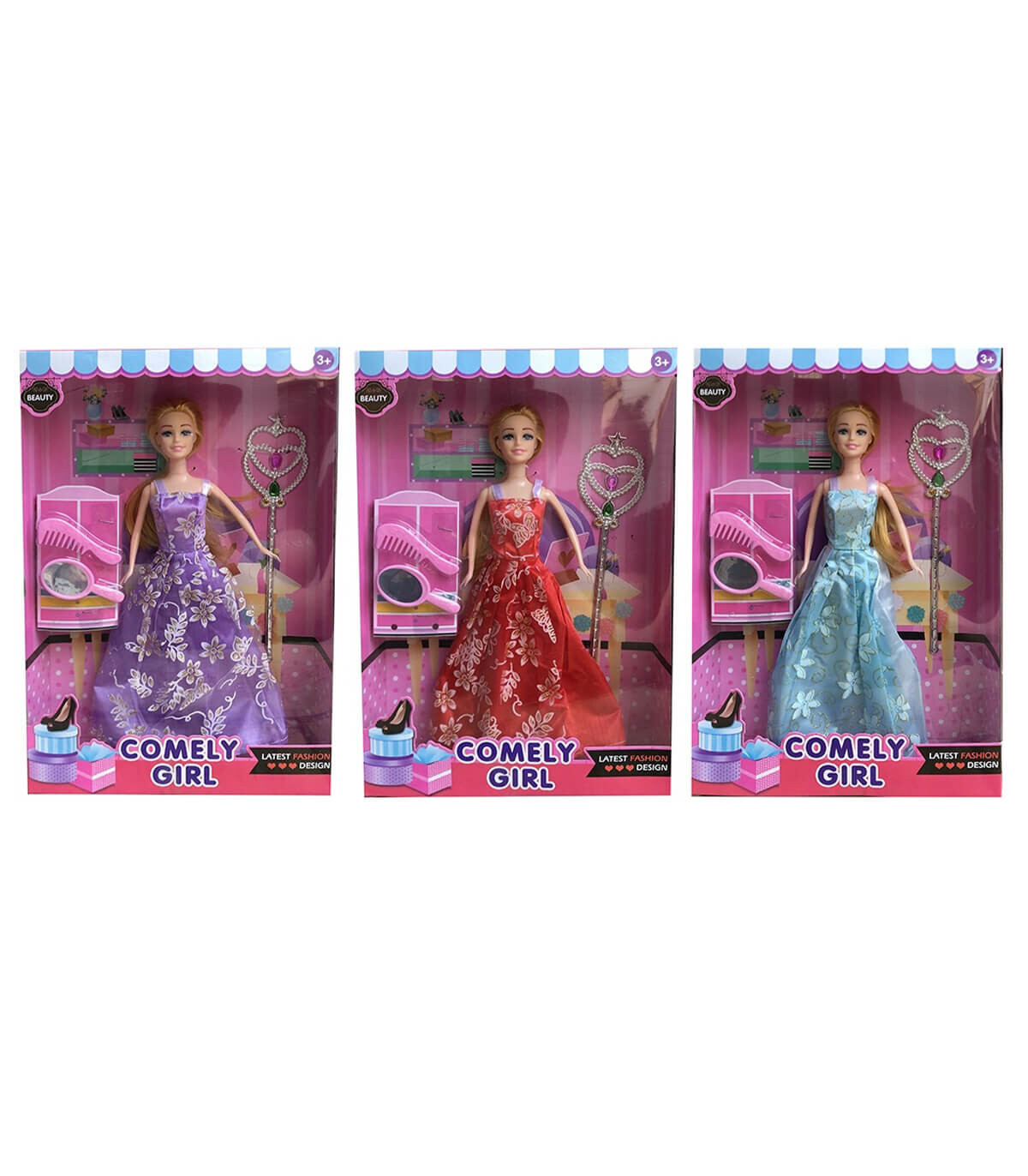 COMELY GIRL WAND DOLL - DOLLS AND MERMAIDS