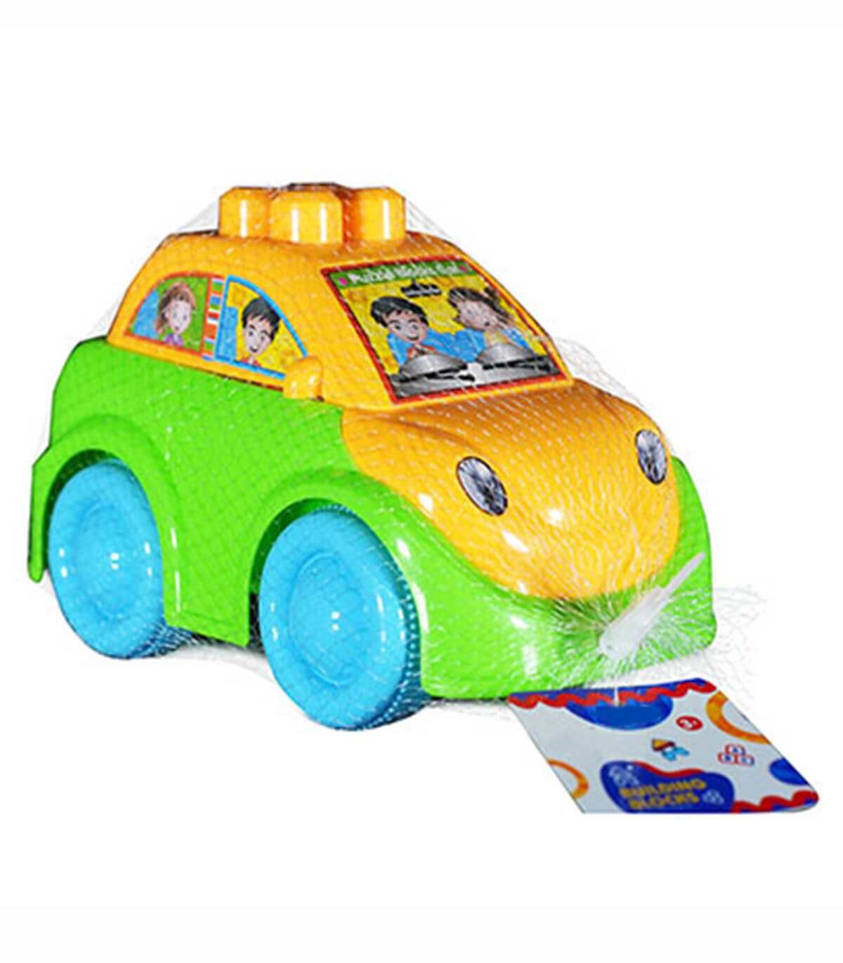 CONSTRUCTOR CAR STROLLER 11 ELEMENTS - BUILDING BLOCKS, SORTERS AND RINGS