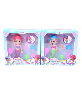 DOLL WITH FISH IN A BOX 2 TYPES - DOLLS AND MERMAIDS