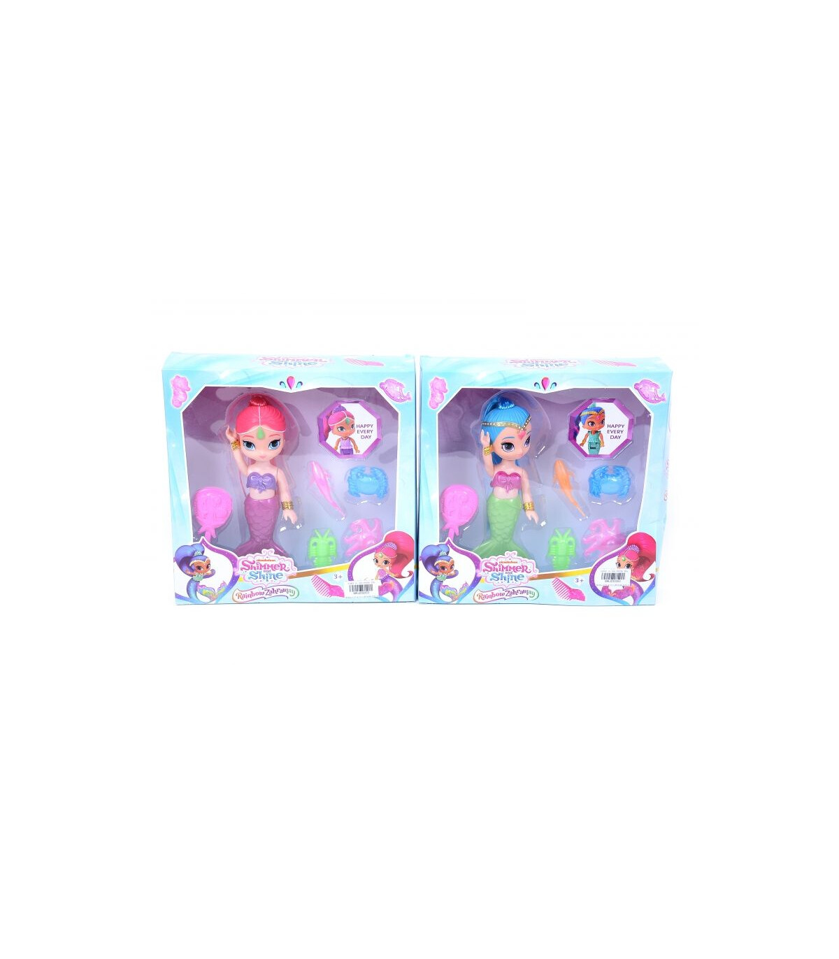 DOLL WITH FISH IN A BOX 2 TYPES - DOLLS AND MERMAIDS