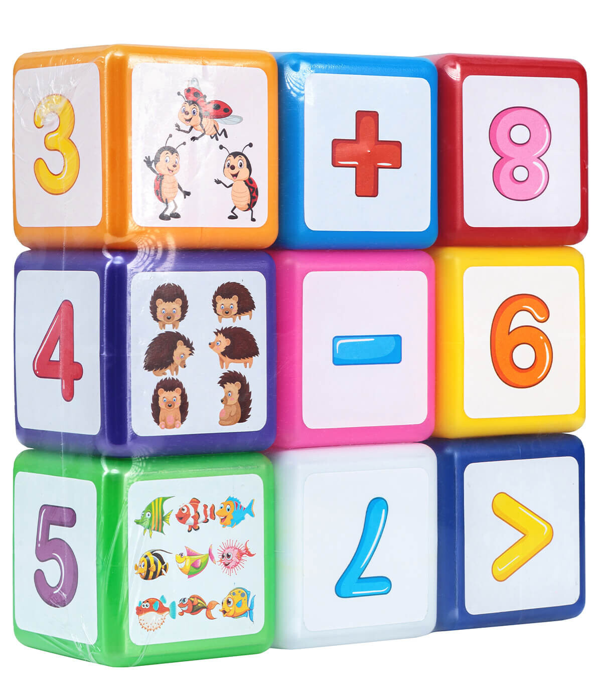 LARGE CUBES MATHEMATICS 9 NOS. ON THE NETWORK - PUZZLES AND CUBES