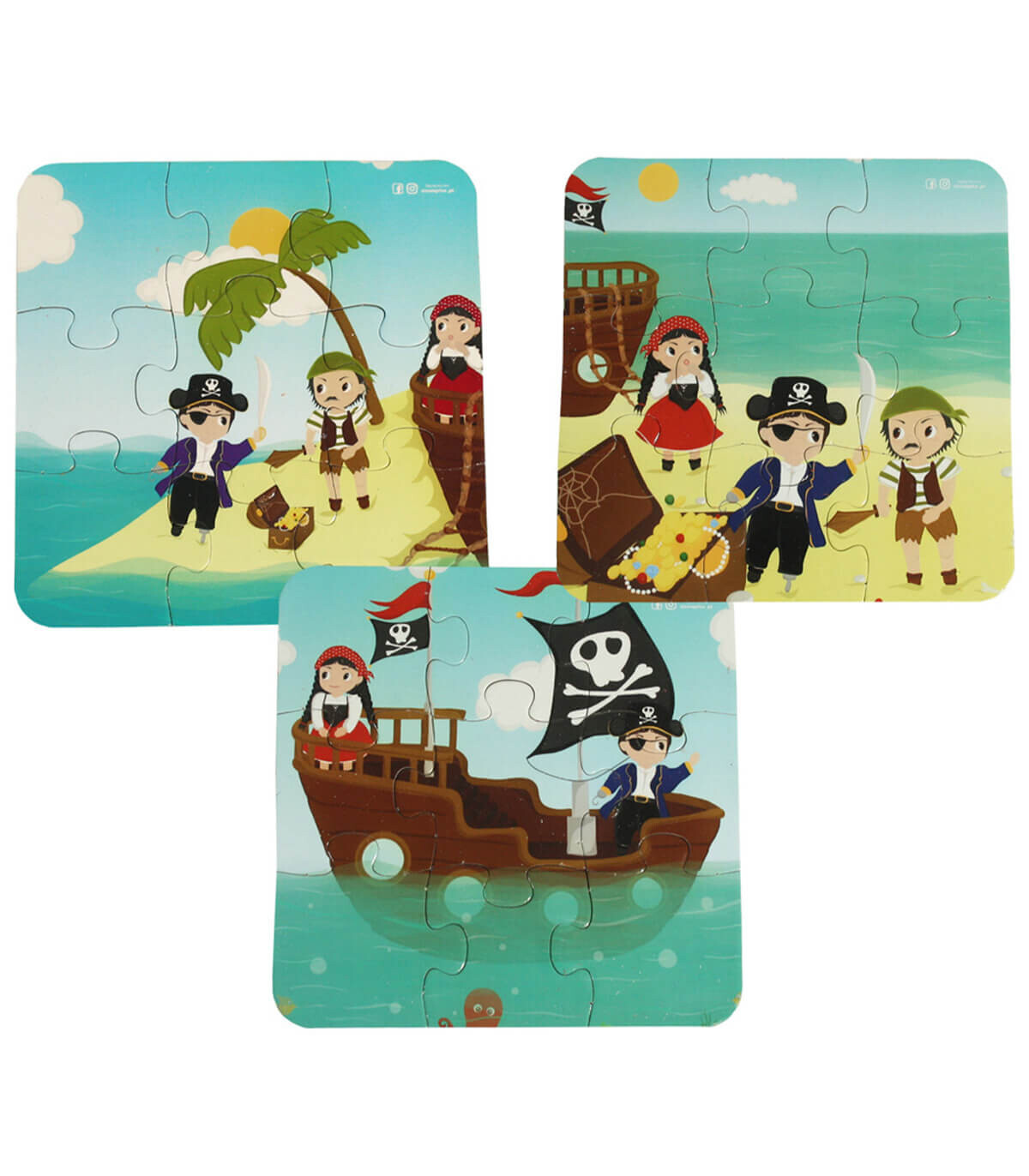PIRATES 3 IN 1 PUZZLE - PUZZLES AND CUBES