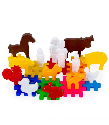 FARM CONSTRUCTOR 22 PIECES - BUILDING BLOCKS