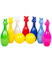 BUNNY BOWLING PINS WITH 2 BALLS