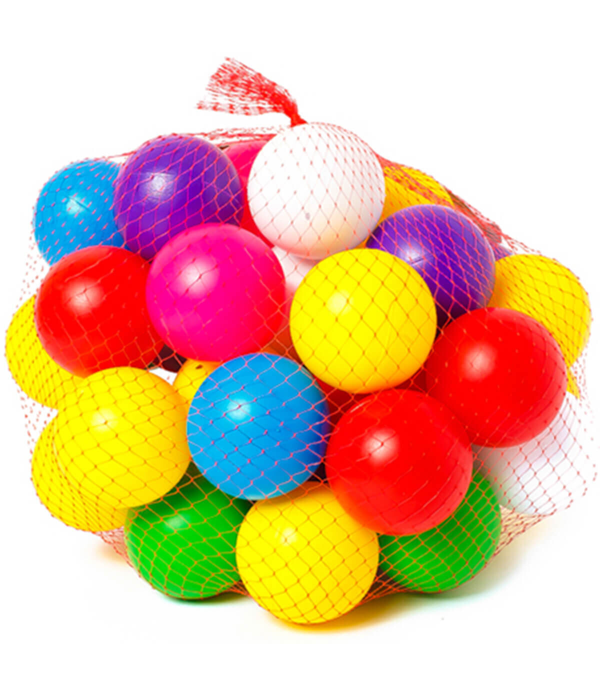 COLORED PLASTIC BALLS 40 PIECES 7 CM - BALLS