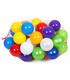 PLASTIC COLORED BALLS 50 PIECES 9 CM - BALLS