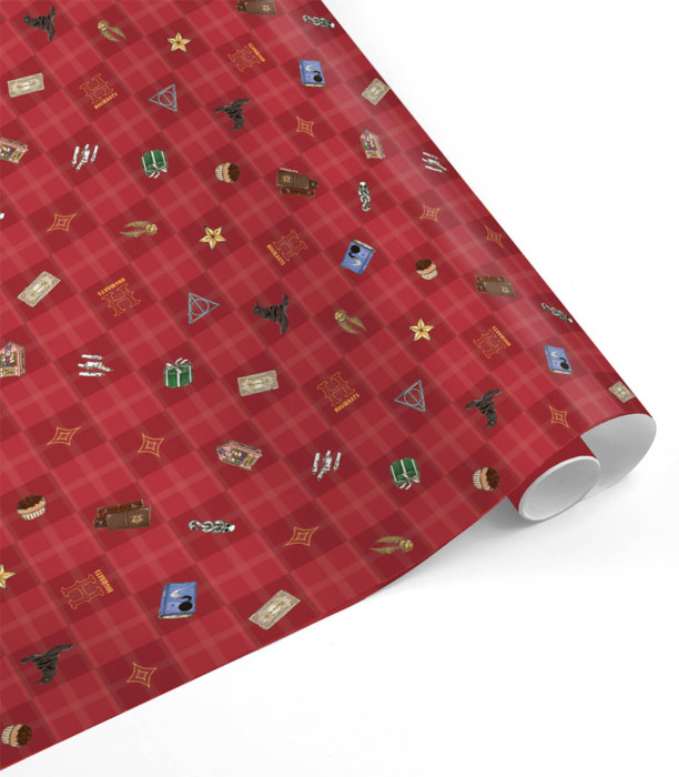 HARRY POTTER WRAPPING PAPER 70 X 200 4 VARIETIES - PACKAGING AND BATTERIES