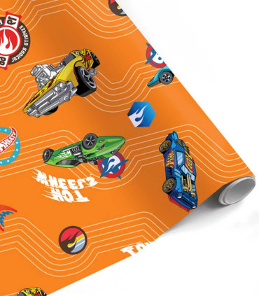 HOT WHEELS WRAPPING PAPER 70 X 200 4 VARIETIES - PACKAGING AND BATTERIES