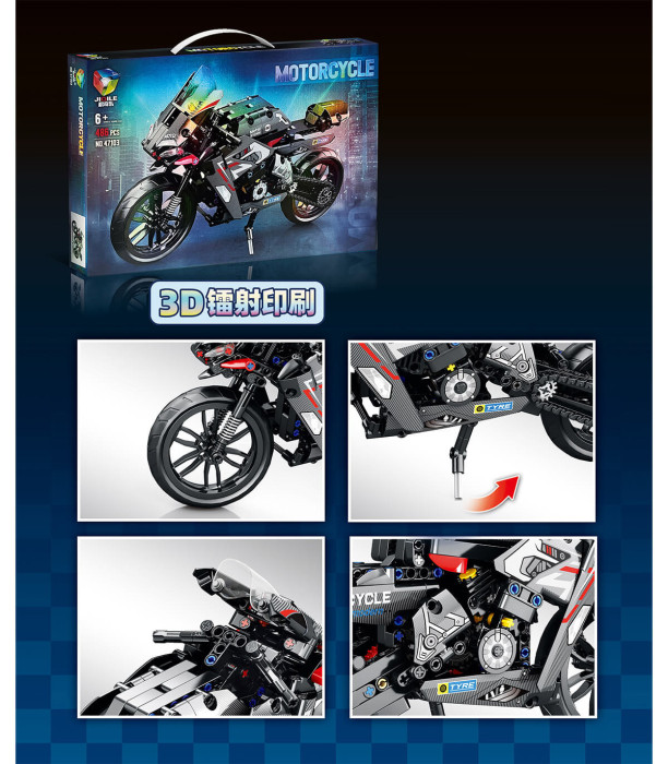 3D CONSTRUCTOR BLACK ENGINE 486 PARTS - BUILDING BLOCKS, SORTERS AND RINGS